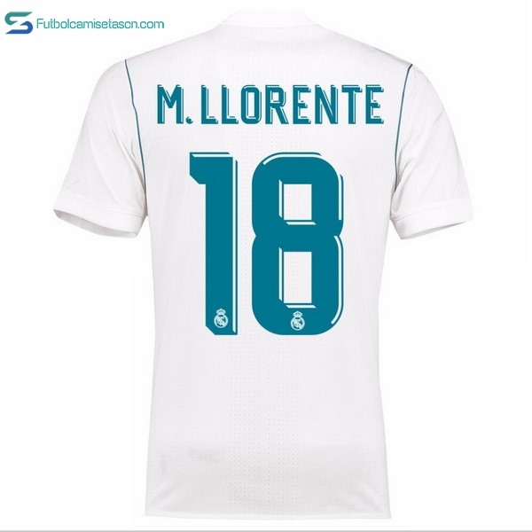 Camiseta Real Madrid 1ª M.Llorente 2017/18
